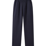 Navy pants on a white background